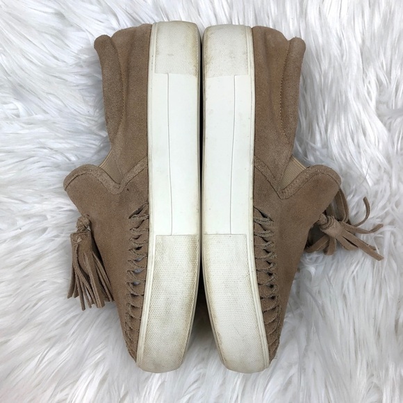 J/SLIDES Aztec Suede Leather Loafer Tassel Sneaker - Picture 3 of 8
